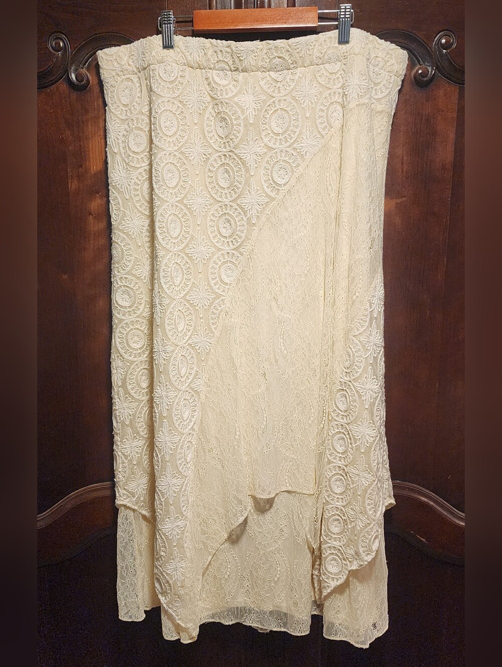 CHICO'S - Ivory Lace Skirt